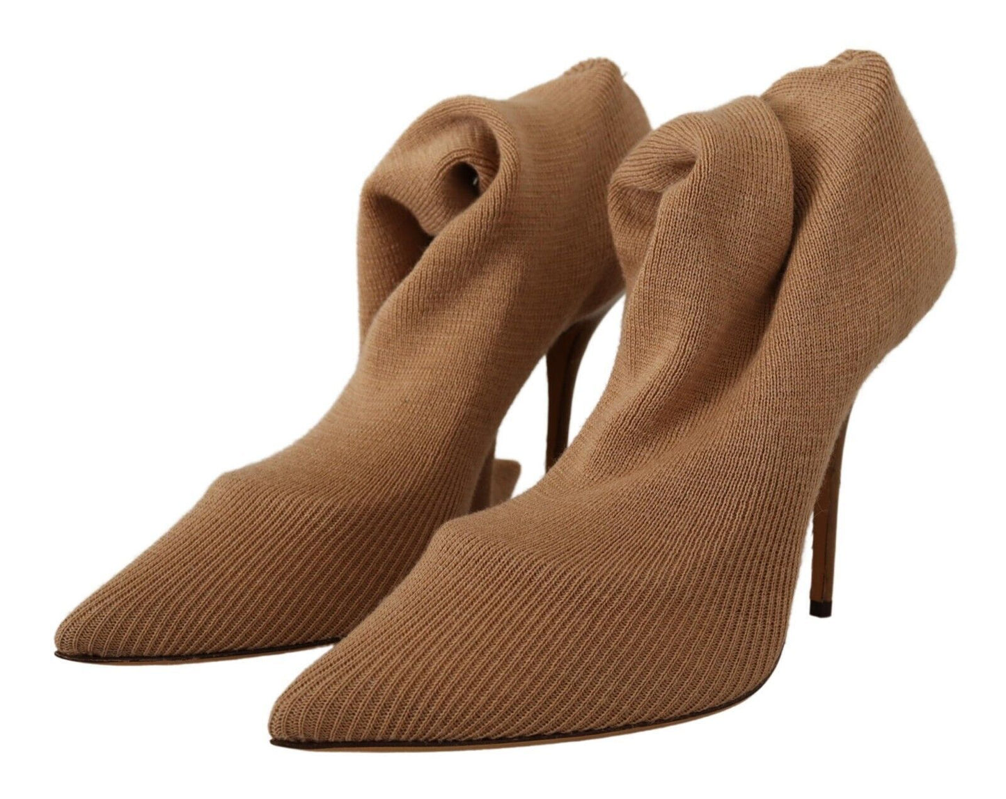 Dolce & Gabbana Chic Wool Eelskin Stiletto Booties