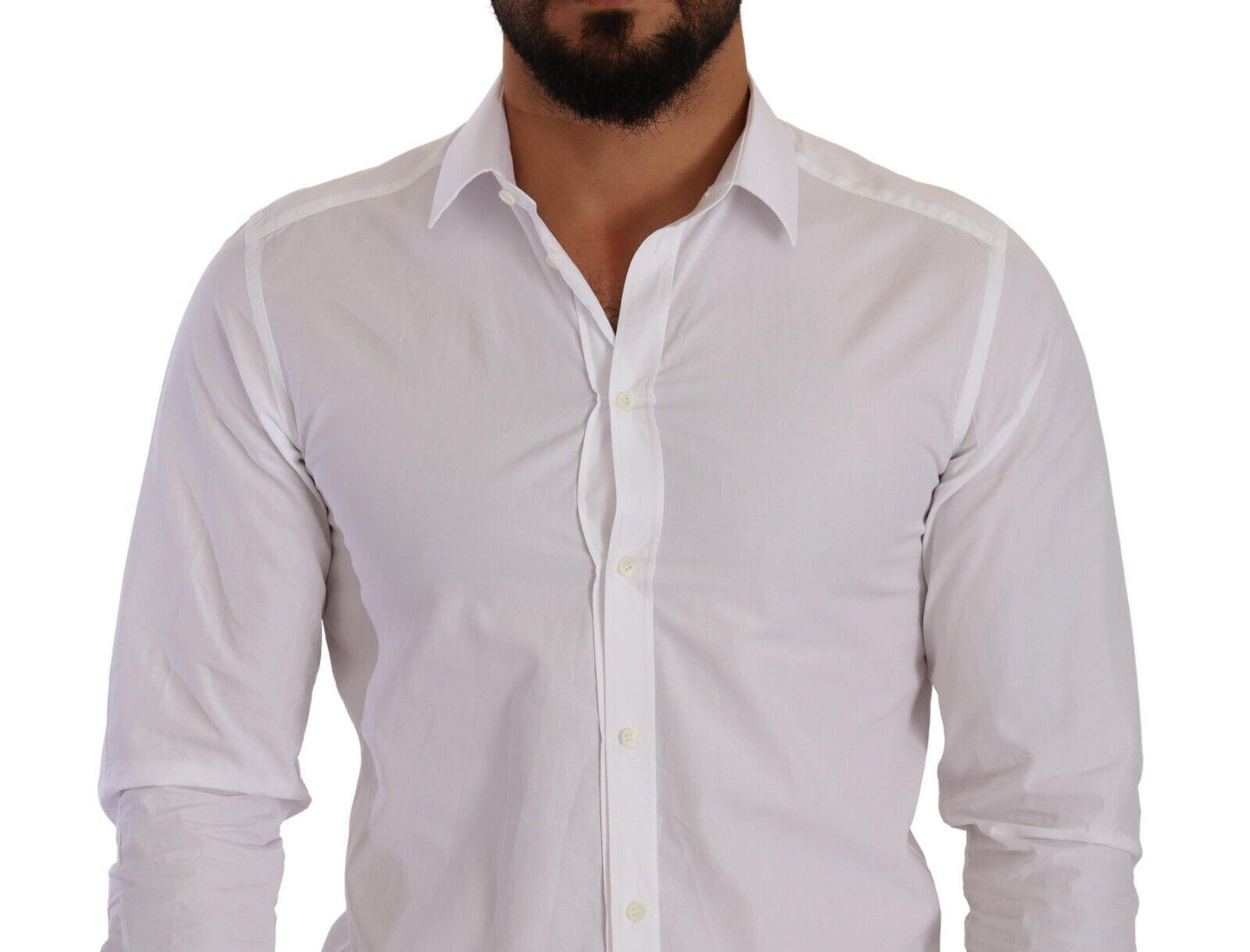 Dolce & Gabbana Glamorous Gold Slim Fit Dress Shirt