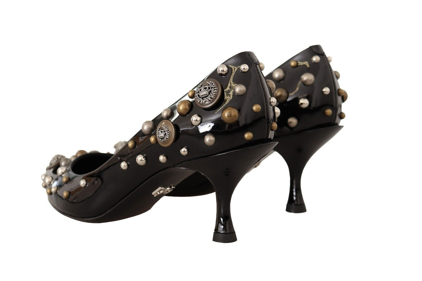 Dolce & Gabbana Chic Studded Leather Pumps