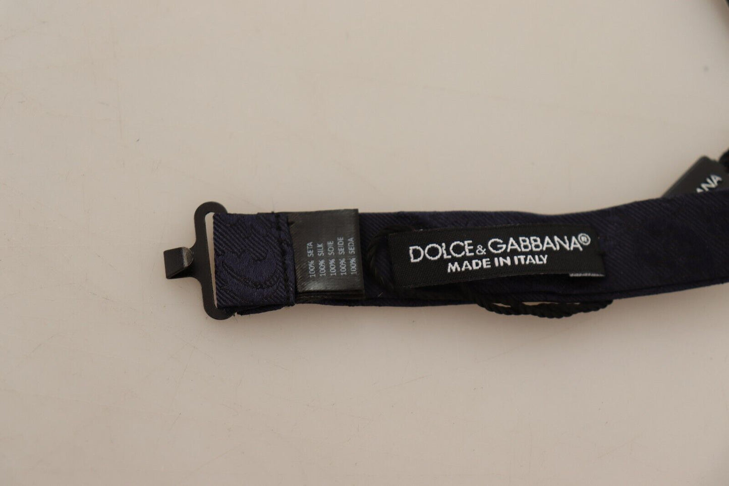 Dolce & Gabbana Elegant Silk Black Bow Tie