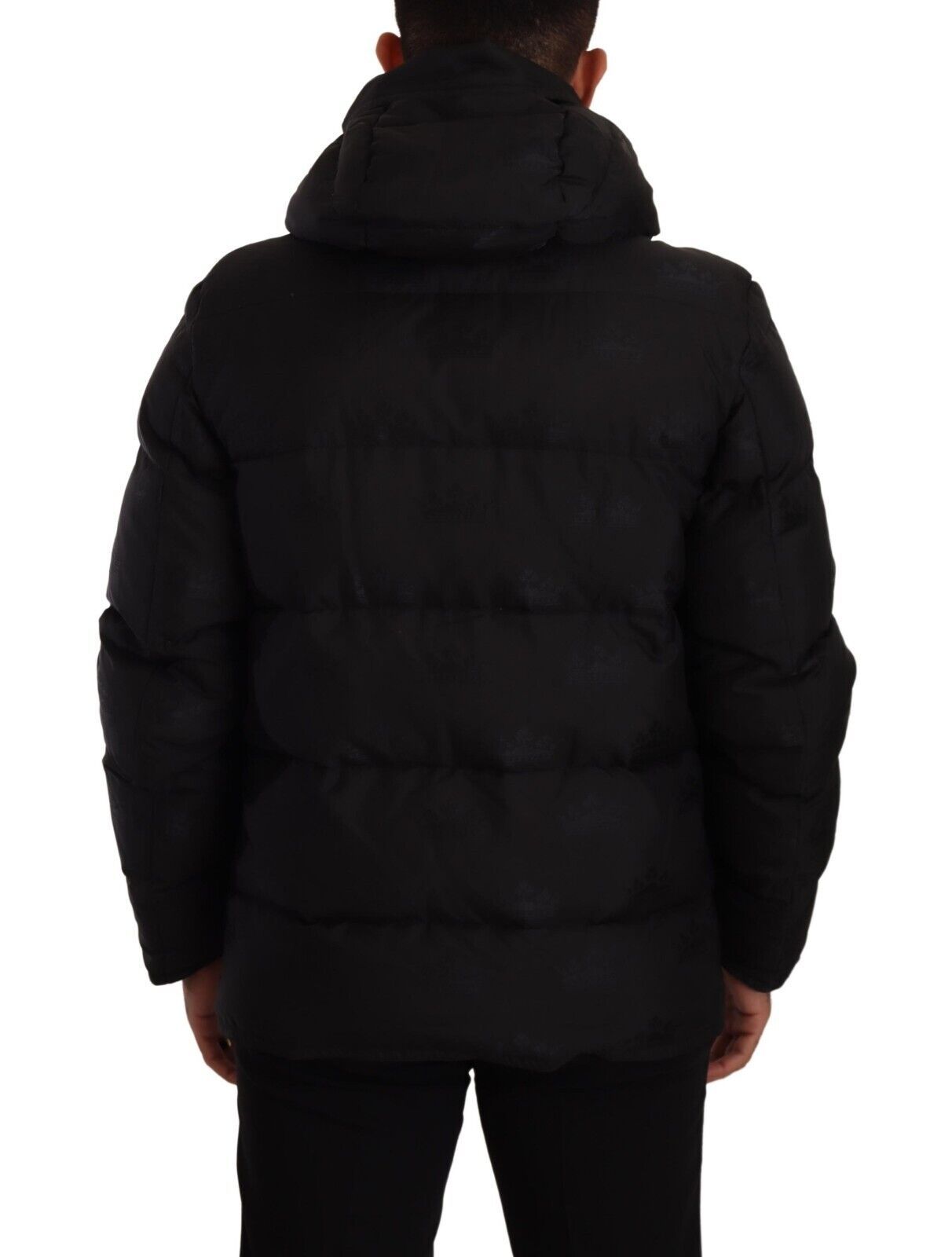 Dolce & Gabbana Elegant Black Parka Hooded Jacket