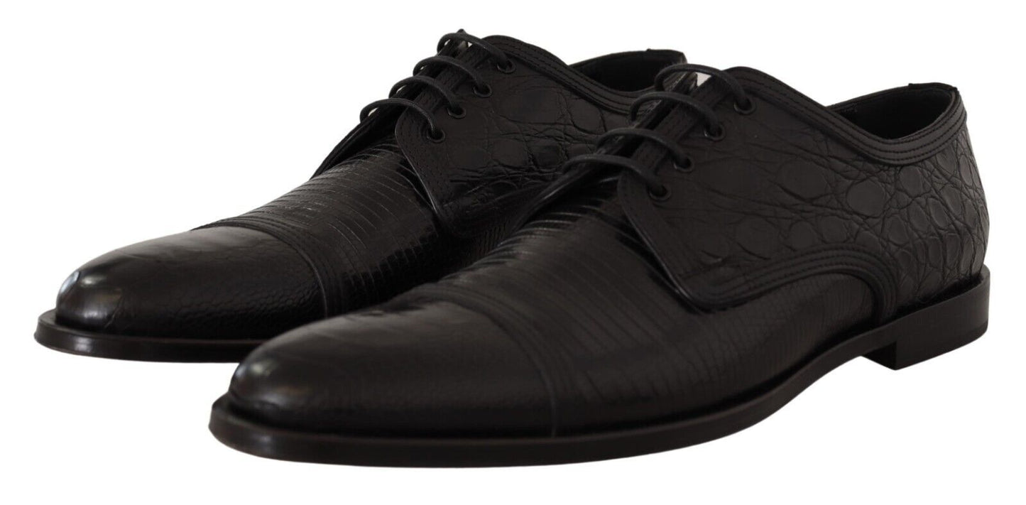 Dolce & Gabbana Exotic Leather Formal Lace-Up Shoes