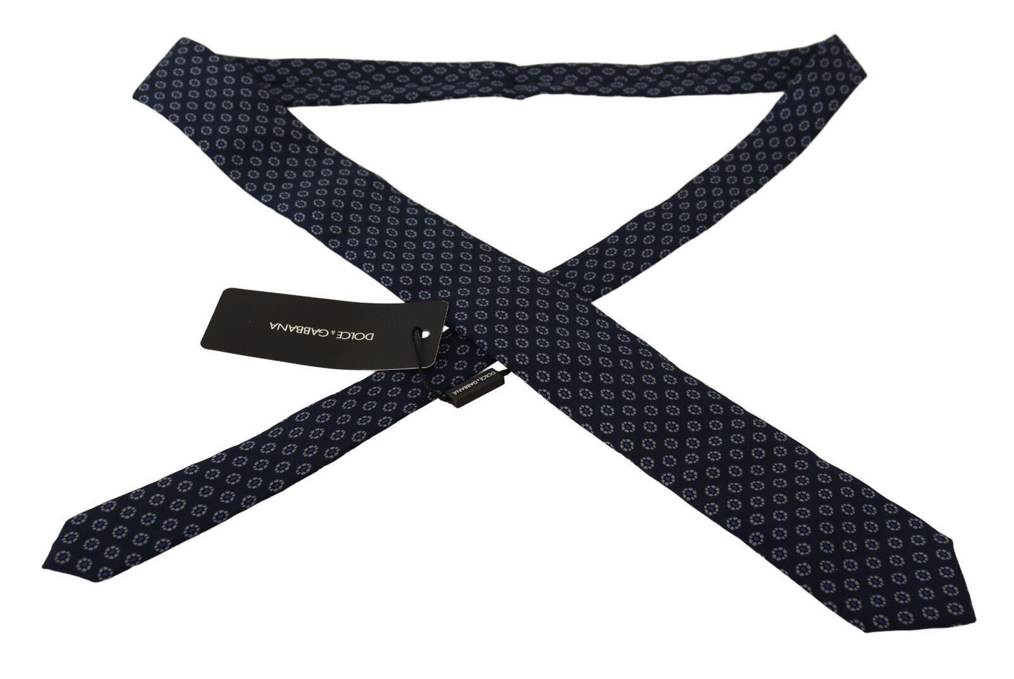 Dolce & Gabbana Elegant Silk Necktie in Dark Blue