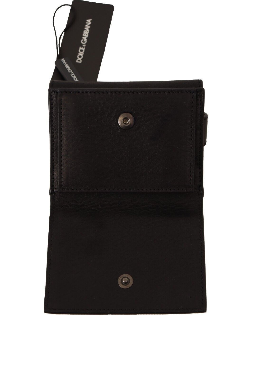 Dolce & Gabbana Elegant Leather Trifold Multi Kit with Belt Strap