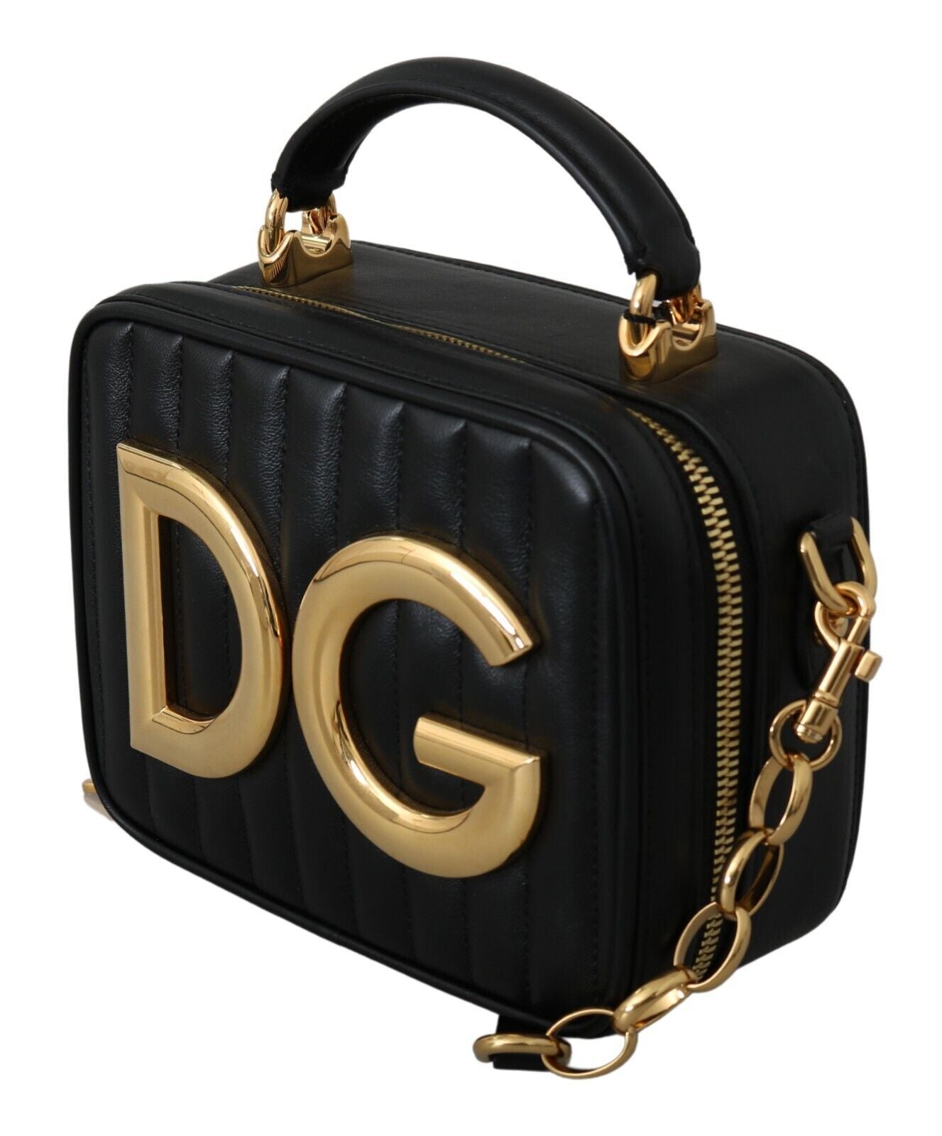 Dolce & Gabbana Exquisite Black Embellished Shoulder Bag