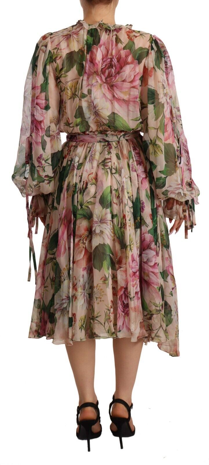 Dolce & Gabbana Elegant Silk Floral Maxi Dress