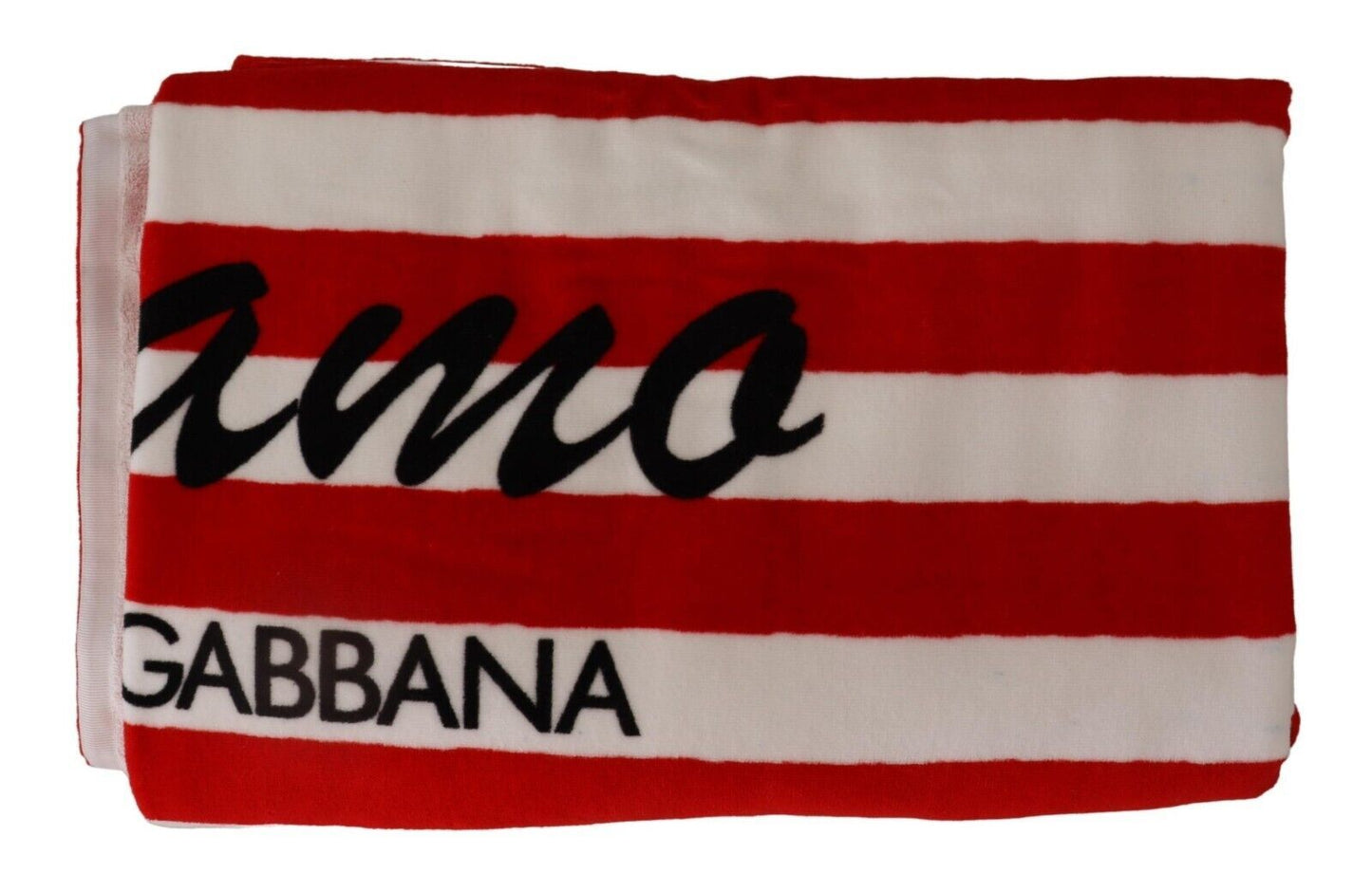 Dolce & Gabbana Chic Striped Cotton Beach Towel