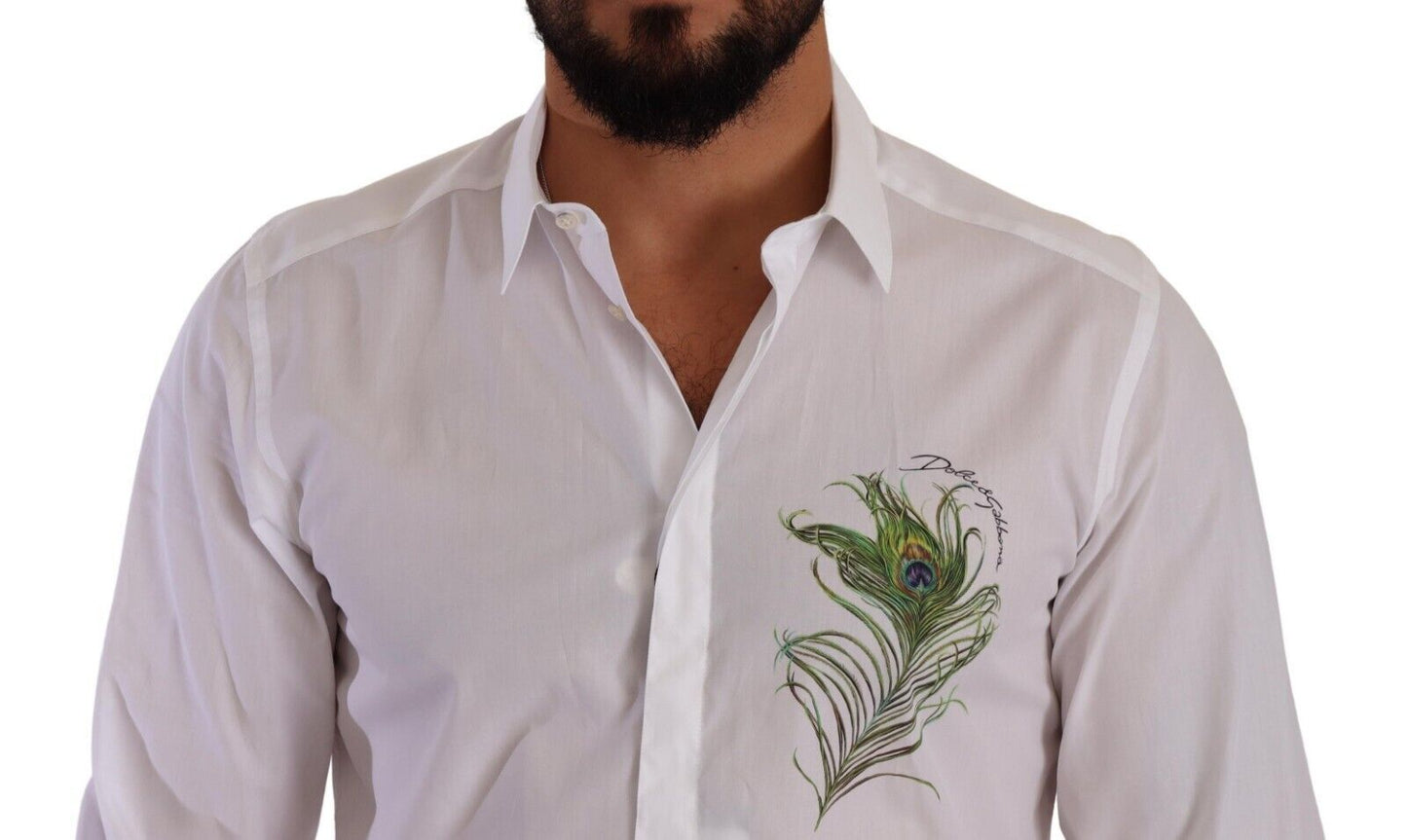 Dolce & Gabbana Elegant White Cotton Dress Shirt