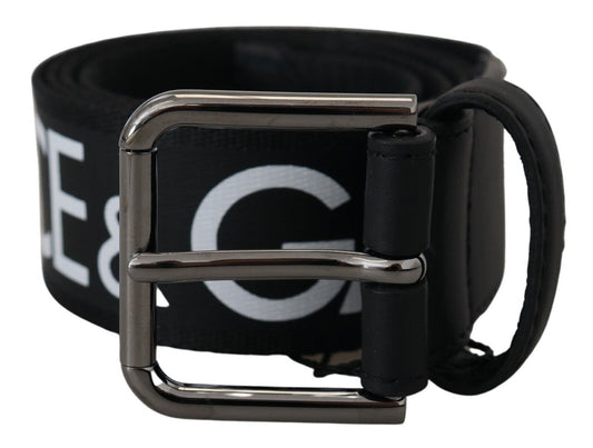 Dolce & Gabbana Elegant Monochrome Belt with DG Logo