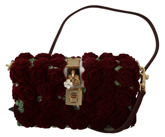 Dolce & Gabbana Exquisite Multicolor Box Bag with Red Details