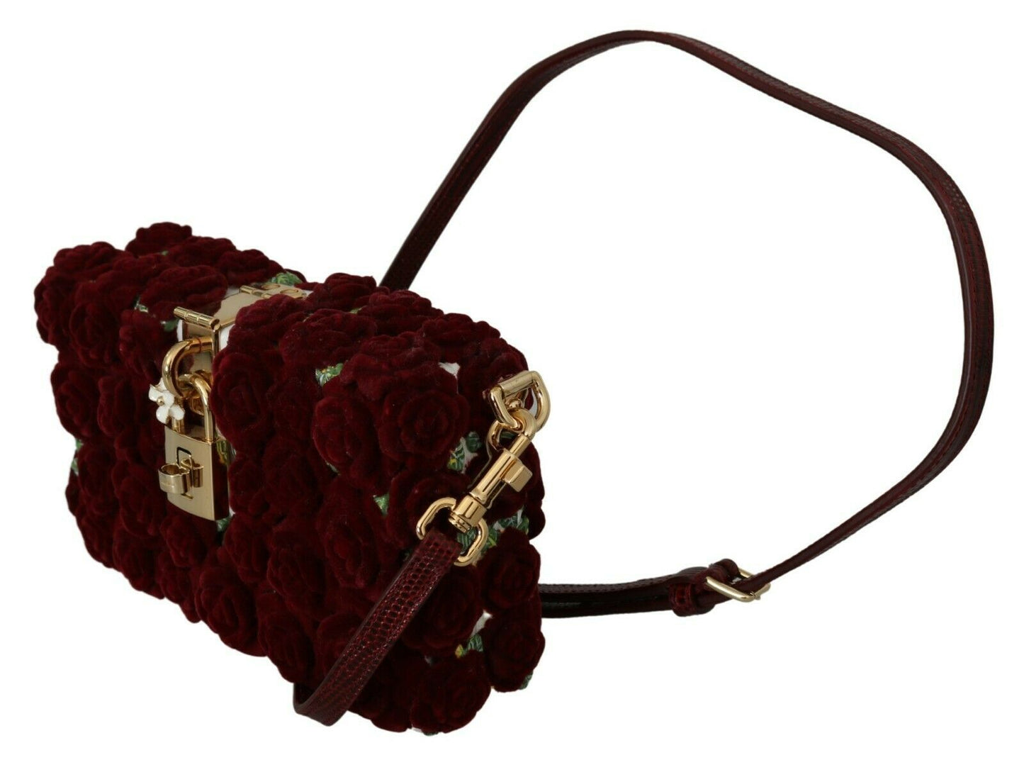 Dolce & Gabbana Exquisite Multicolor Box Bag with Red Details