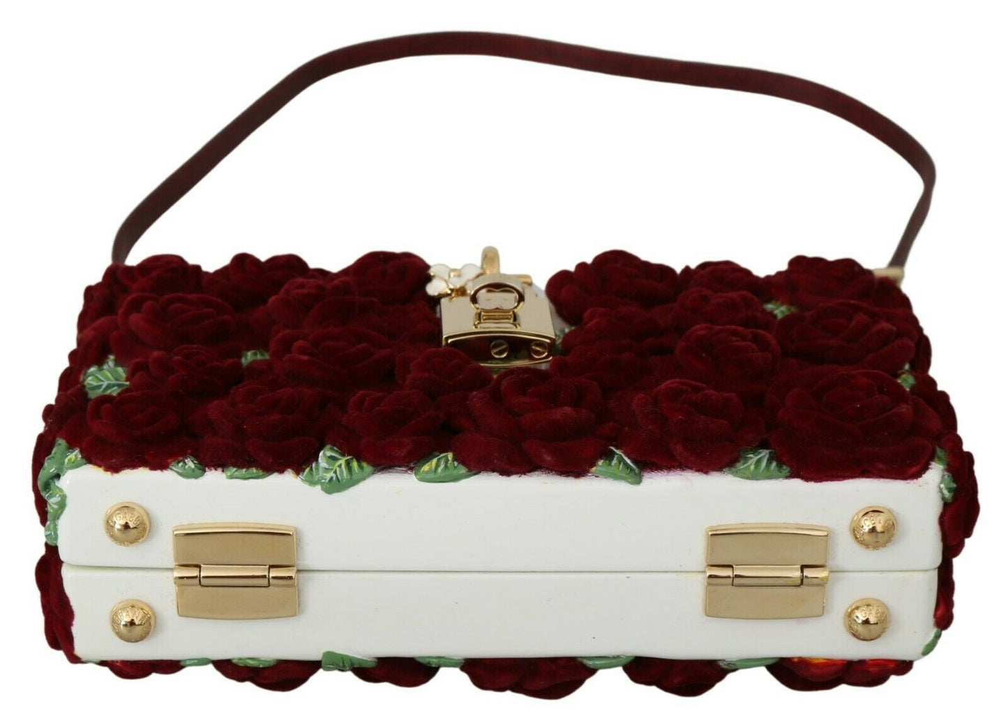 Dolce & Gabbana Exquisite Multicolor Box Bag with Red Details