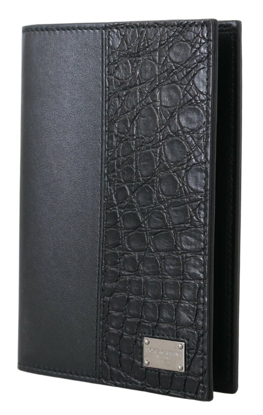 Dolce & Gabbana Elegant Exotic Leather Passport Holder