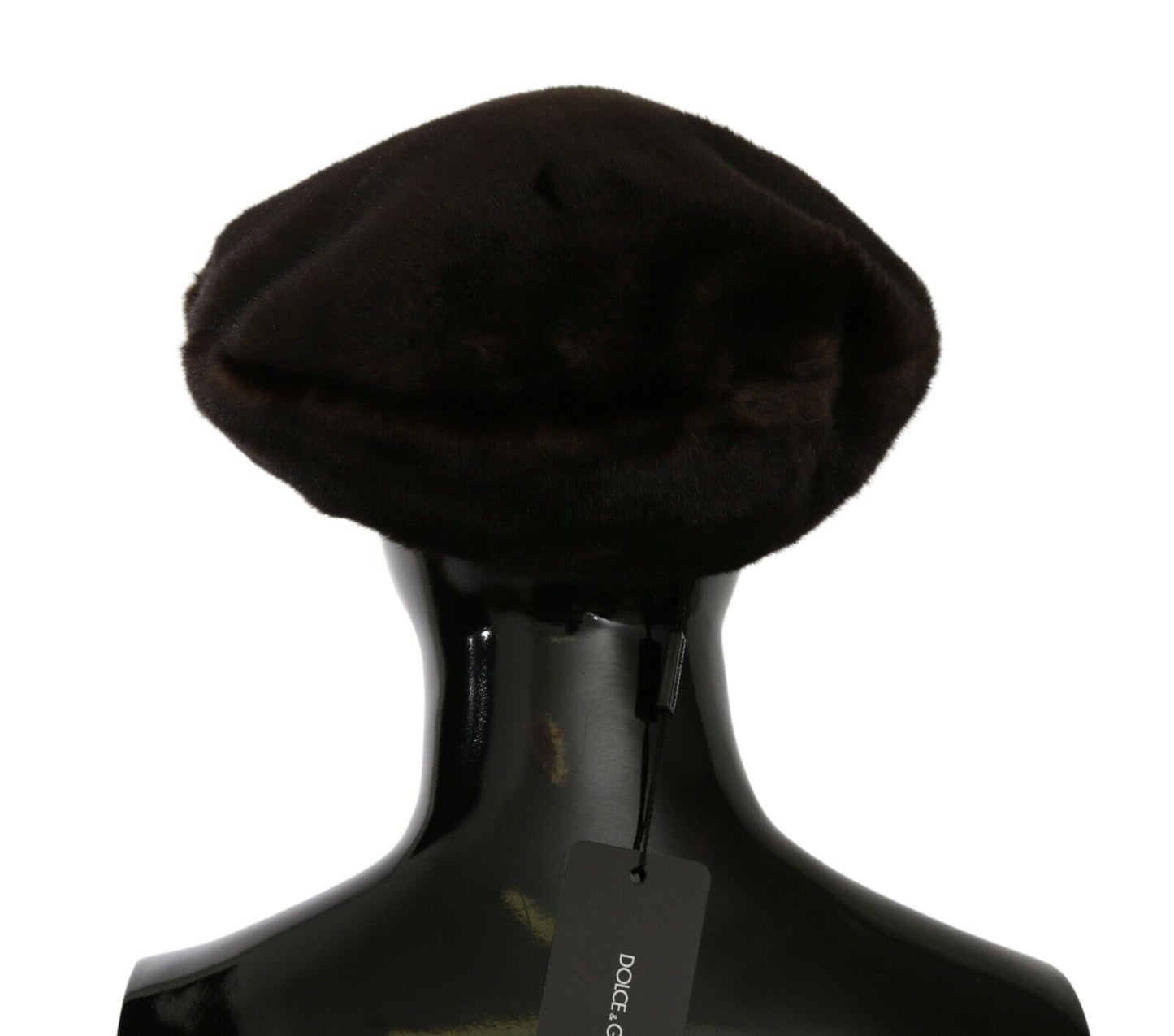 Dolce & Gabbana Brown Cashmere Fur Fiddler Hat