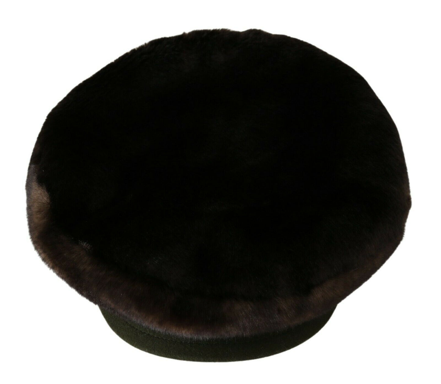 Dolce & Gabbana Brown Cashmere Fur Fiddler Hat