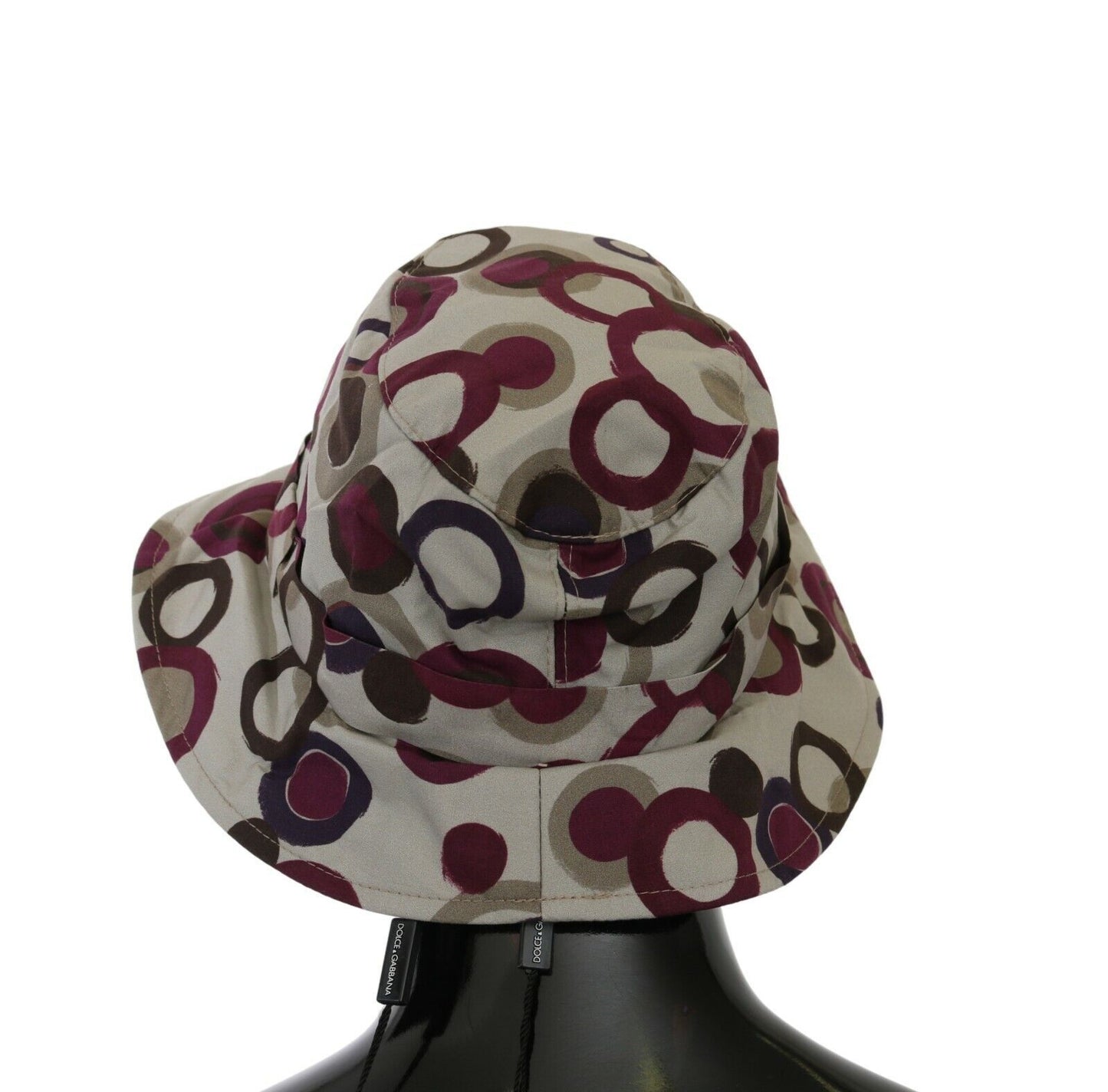 Dolce & Gabbana Elegant Beige Cotton Bucket Cap with Polka Dots