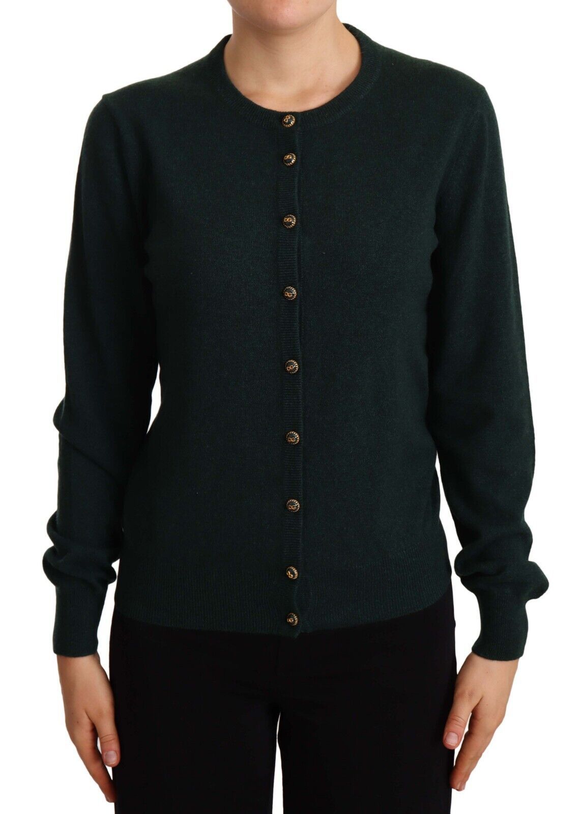 Dolce & Gabbana Elegant Cashmere Green Cardigan