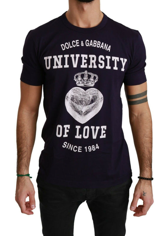 Dolce & Gabbana Elegant Motive Print Crewneck T-Shirt