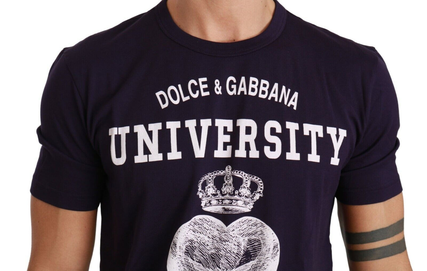 Dolce & Gabbana Elegant Motive Print Crewneck T-Shirt