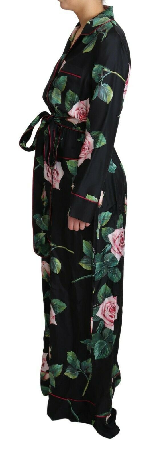 Dolce & Gabbana Elegant Silk Jumpsuit with Rose Print