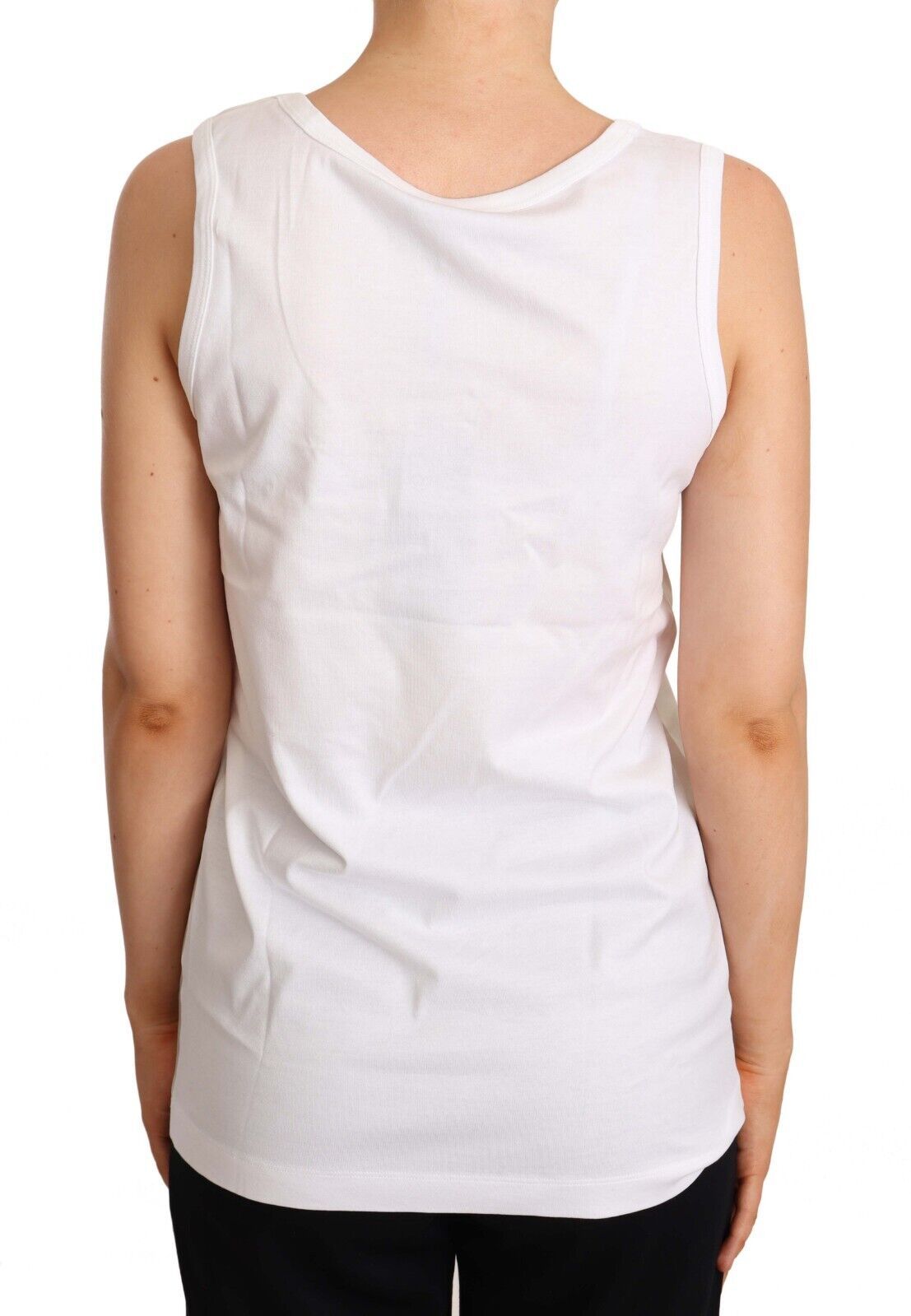 Dolce & Gabbana Elegant Sleeveless Ace of Hearts Tank Top