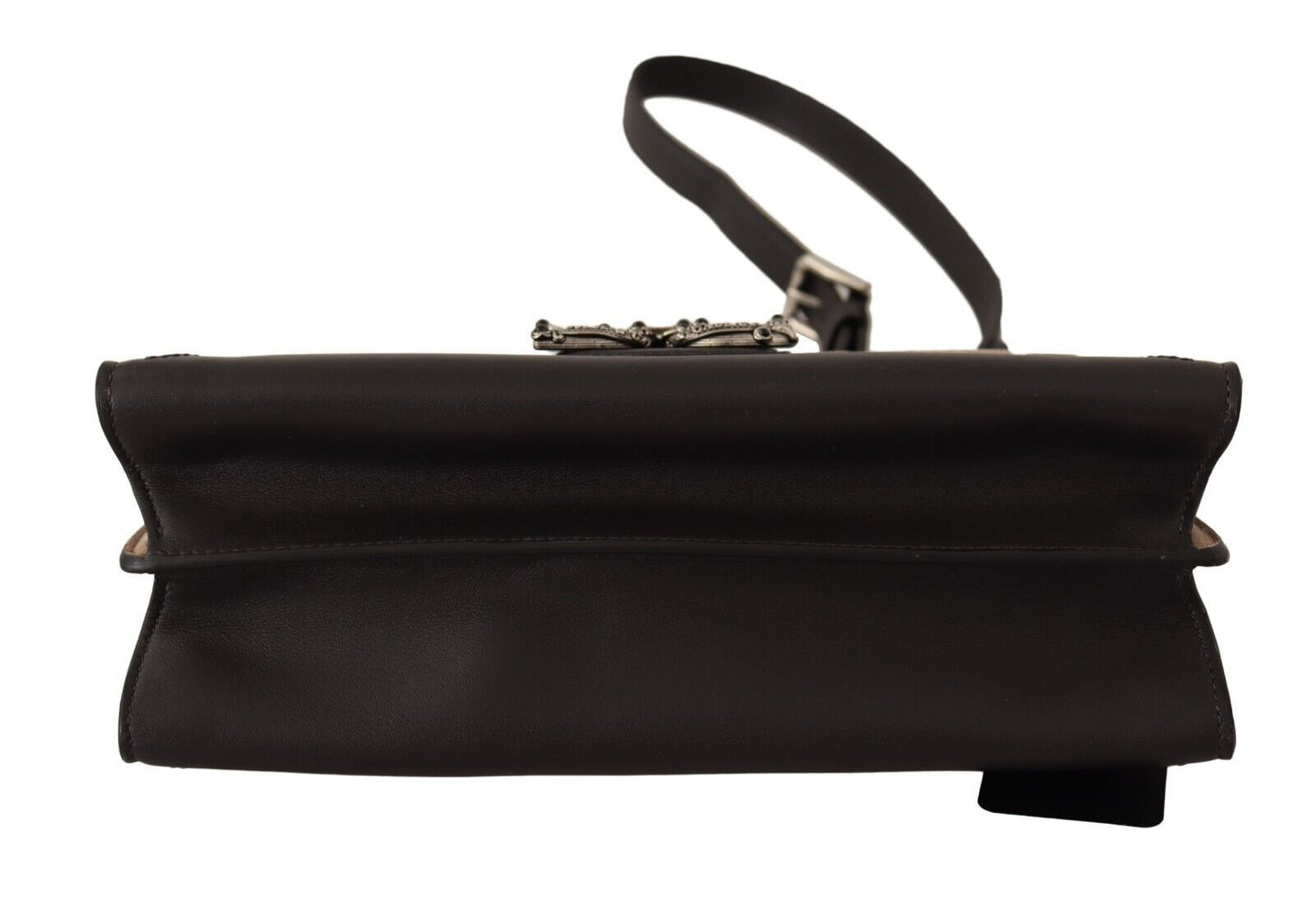 Dolce & Gabbana Elegant Black Leather Amore Shoulder Bag