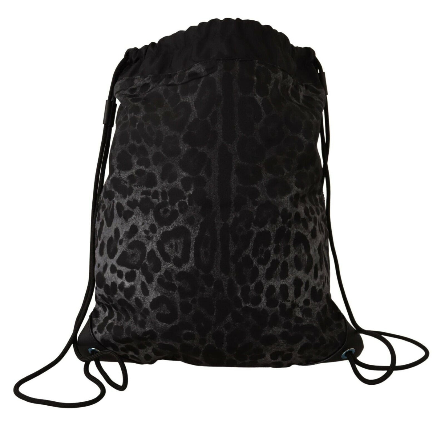 Dolce & Gabbana Elegant Gray Leopard Backpack for Stylish Travels