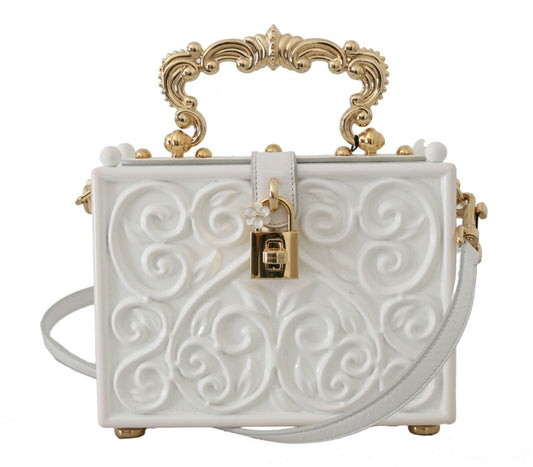 Dolce & Gabbana Elegant Hand-Painted Baroque Box Bag