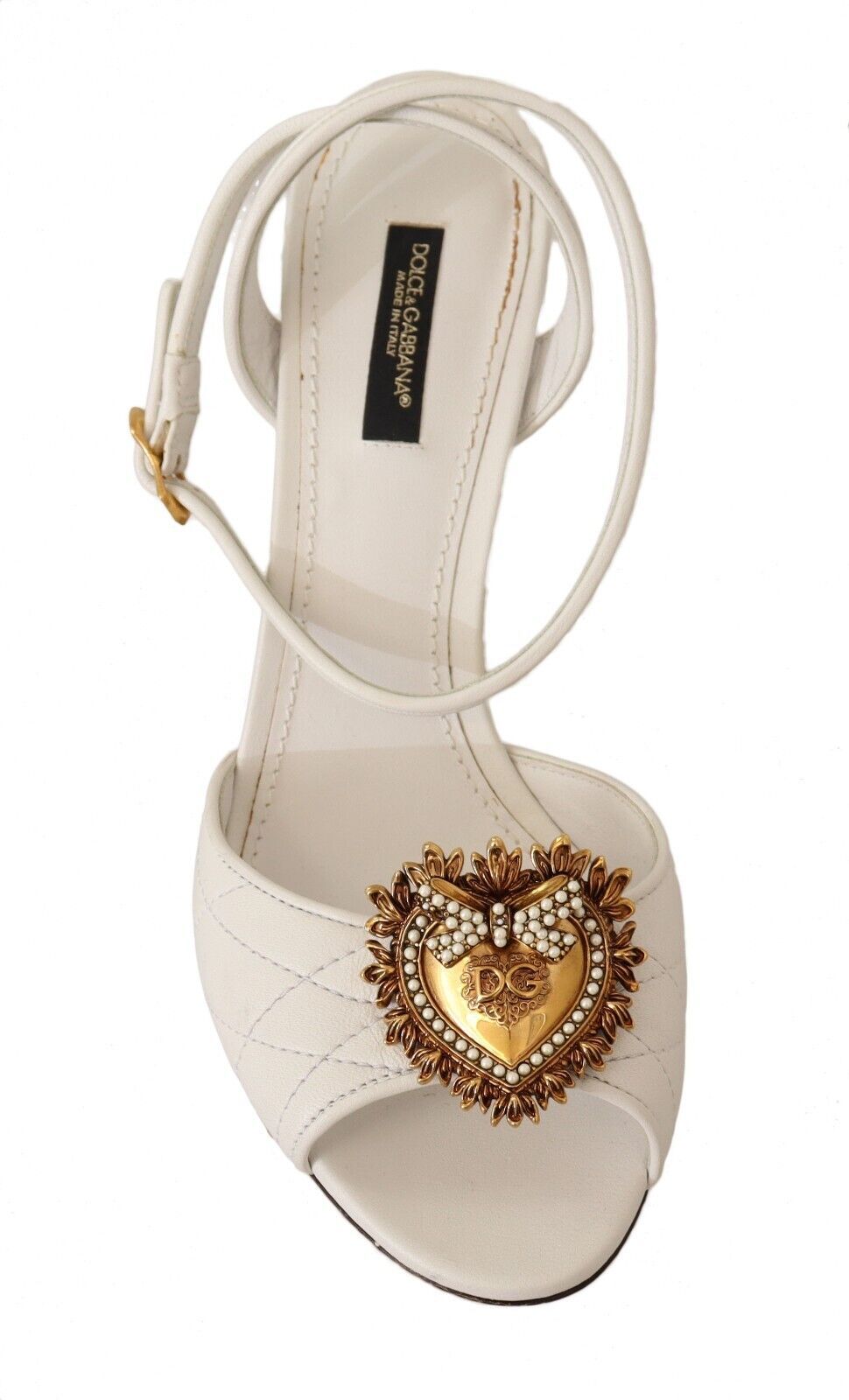 Dolce & Gabbana Devotion Crystal-Embellished Heeled Sandals