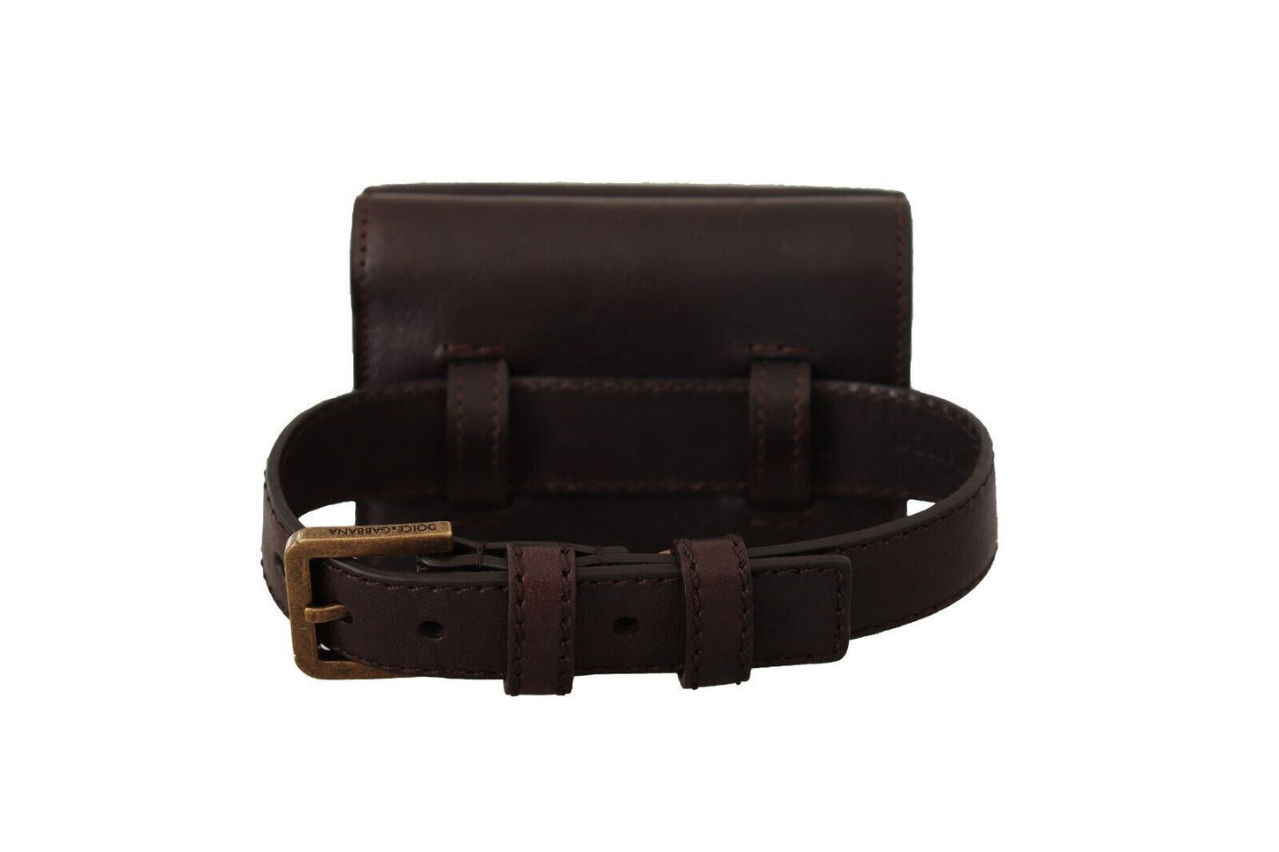 Dolce & Gabbana Elegant Leather Trifold Multi Kit with Belt Strap