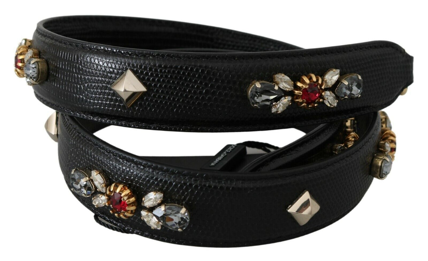 Dolce & Gabbana Elegant Multicolor Crystal Shoulder Strap