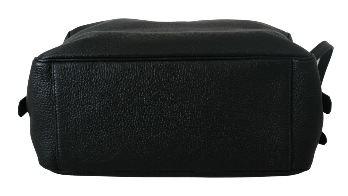 Dolce & Gabbana Elegant Black Leather Clutch for Men