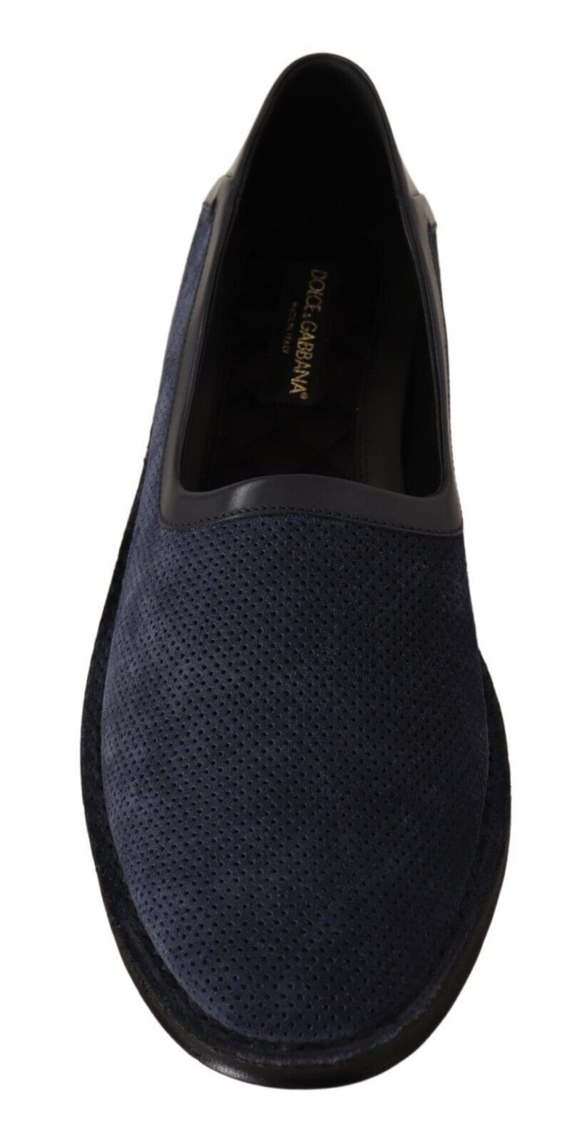 Dolce & Gabbana Chic Blue Leather Loafers for the Modern Gentleman