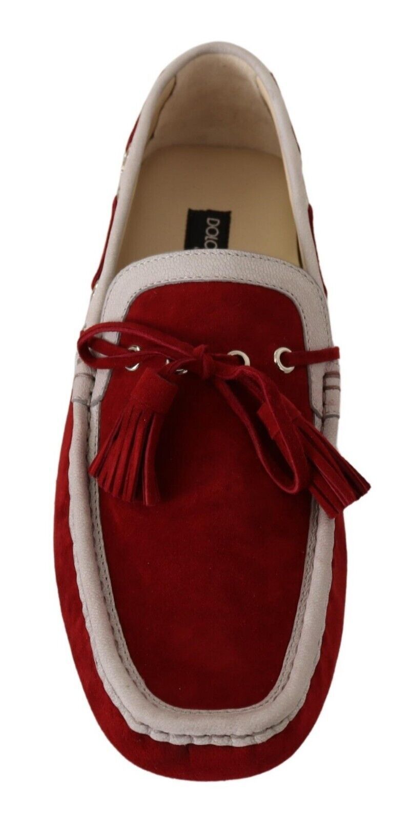 Dolce & Gabbana Elegant Striped Leather & Suede Loafers