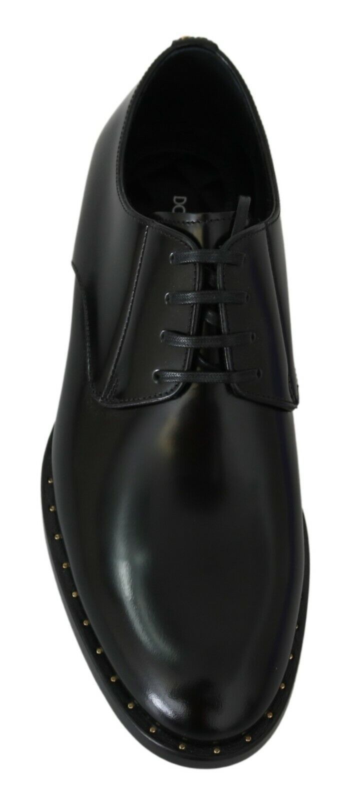 Dolce & Gabbana Elegant Black Leather Formal Derby Shoes