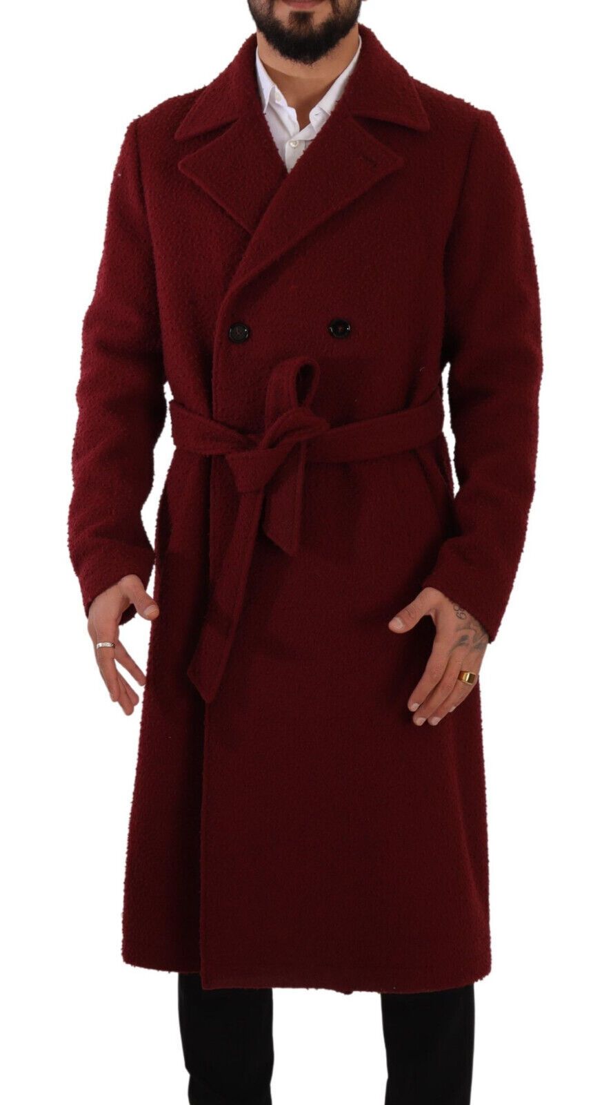 Dolce & Gabbana Stunning Double Breasted Wool Overcoat