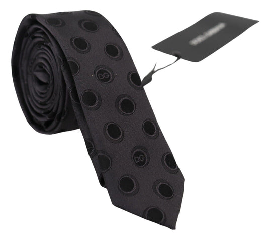 Dolce & Gabbana Elegant Black Silk Bow Tie