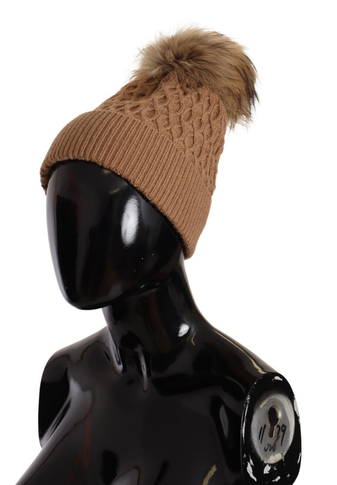 Dolce & Gabbana Italian Chic Camel Knit Beanie Hat