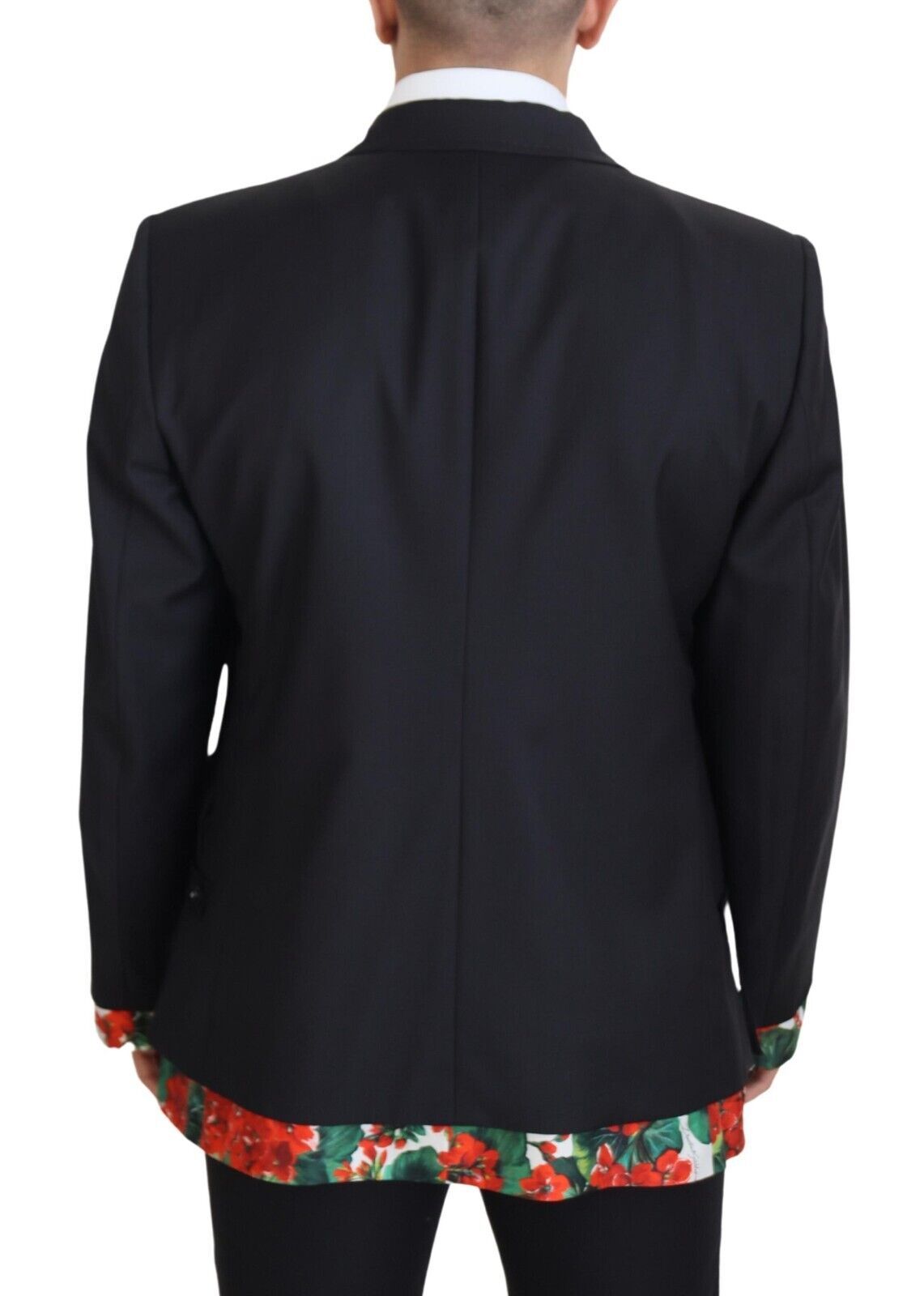 Dolce & Gabbana Elegant Double Breasted Wool Silk Blazer