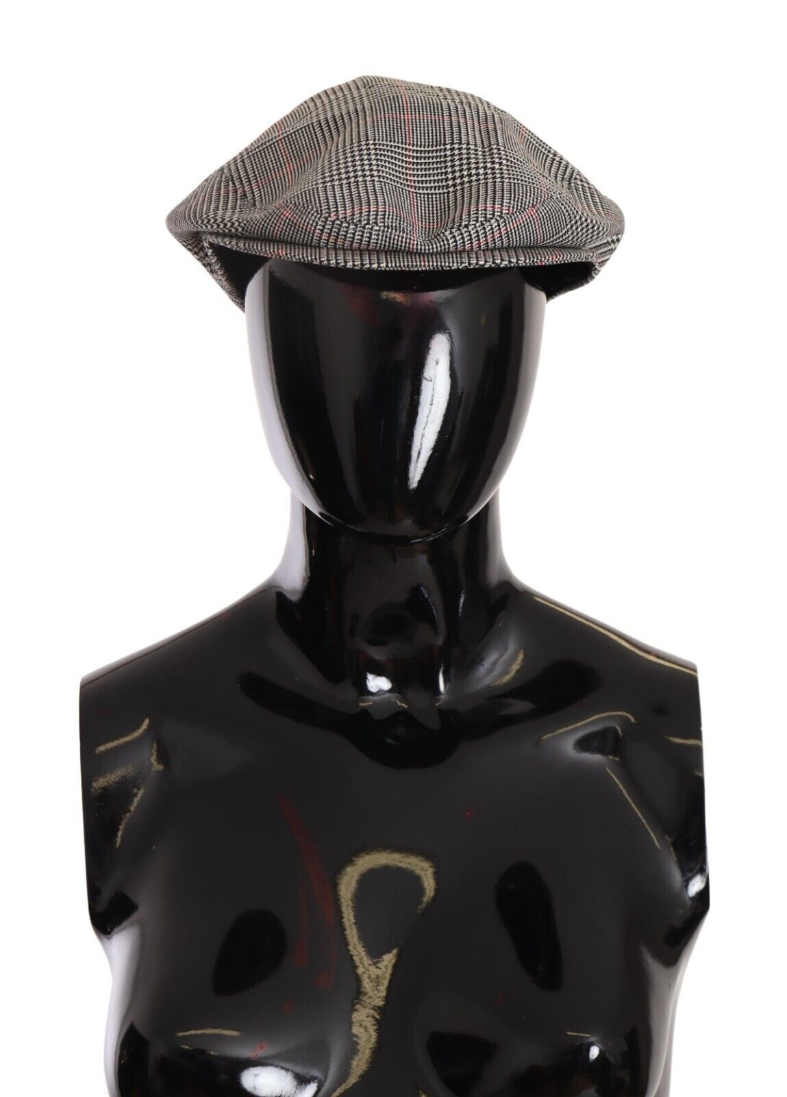 Dolce & Gabbana Elegant Tartan Newsboy Cap in Virgin Wool