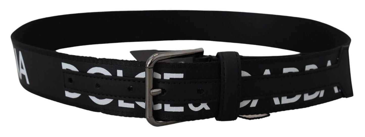 Dolce & Gabbana Elegant Monochrome Belt with DG Logo