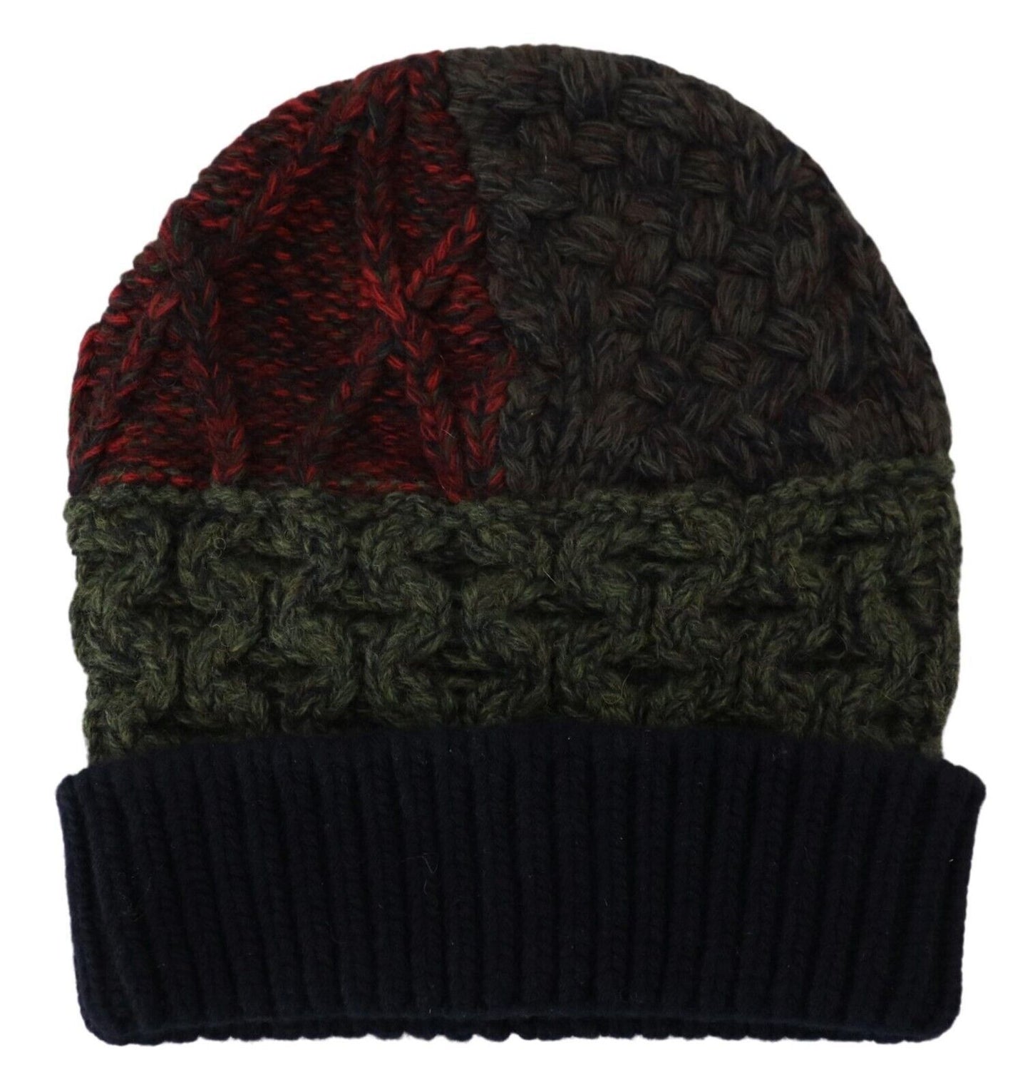 Dolce & Gabbana Multicolor Virgin Wool Cashmere Beanie