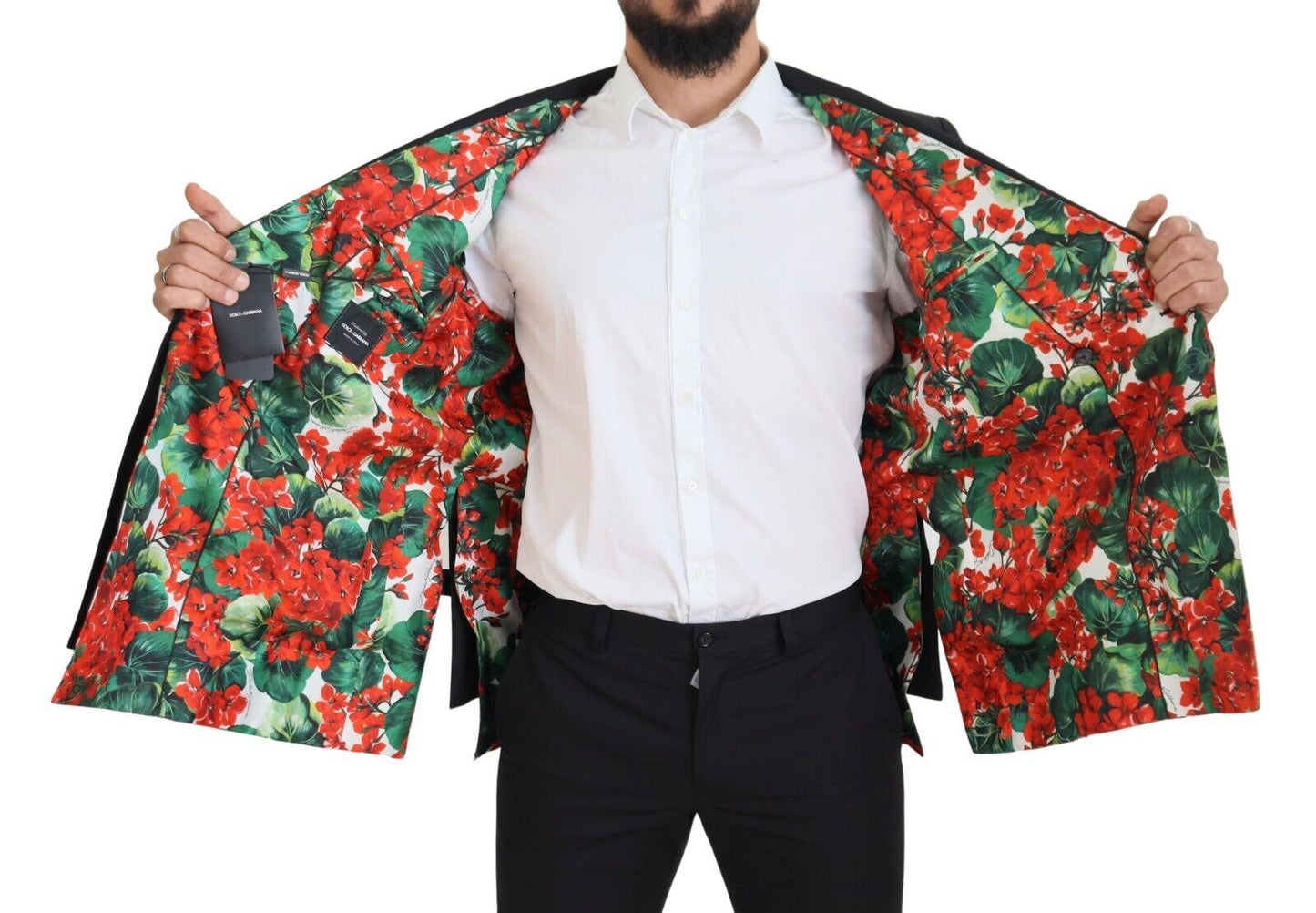 Dolce & Gabbana Elegant Double Breasted Wool Silk Blazer