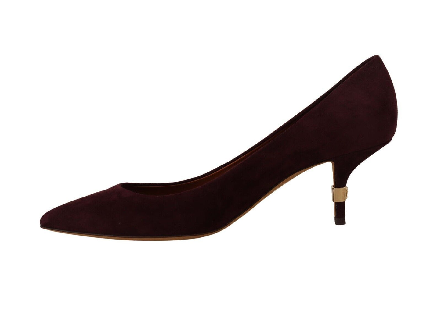 Dolce & Gabbana Elegant Purple Suede Heels Pumps