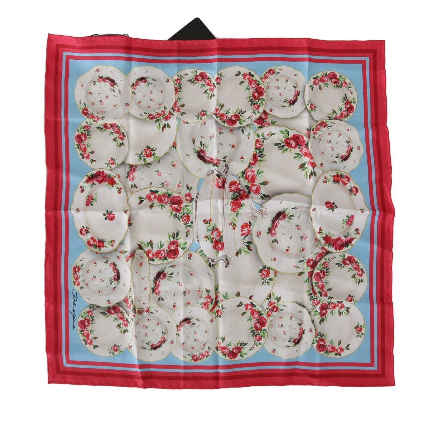 Dolce & Gabbana Elegant Multicolor Silk Square Shawl Scarf