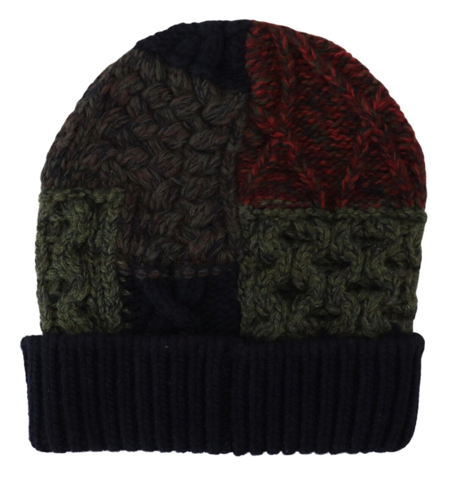 Dolce & Gabbana Multicolor Virgin Wool Cashmere Beanie