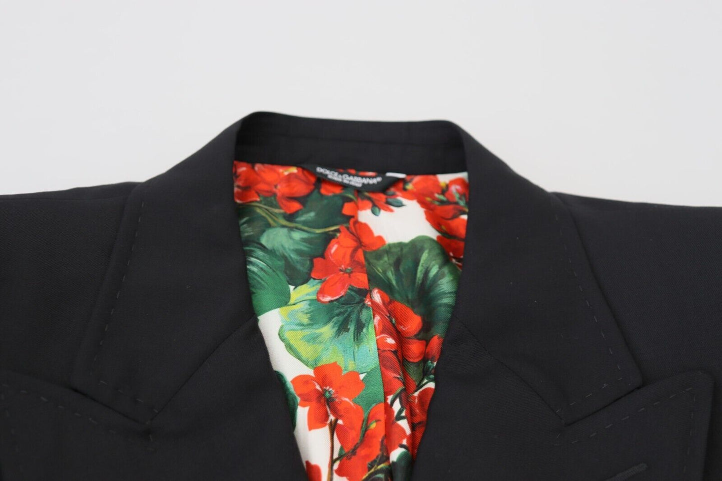 Dolce & Gabbana Elegant Double Breasted Wool Silk Blazer