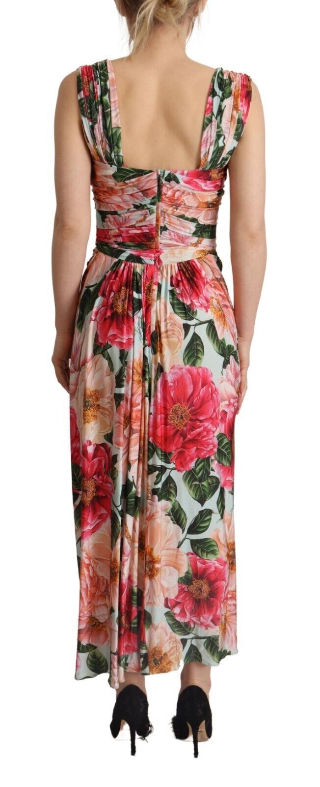 Dolce & Gabbana Floral Elegance Maxi Sheath Dress