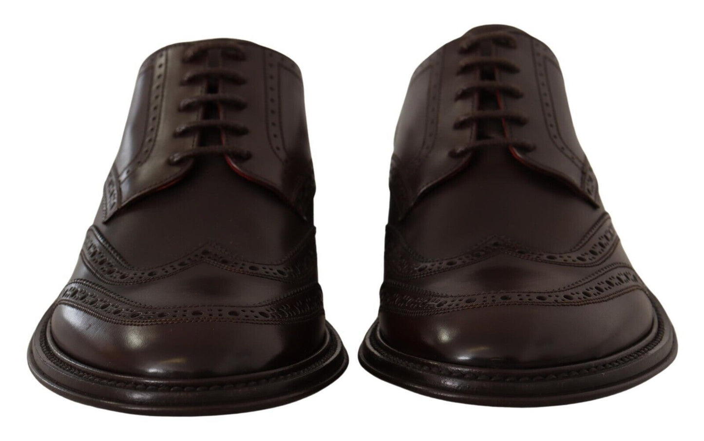 Dolce & Gabbana Elegant Calfskin Derby Oxford Wingtips