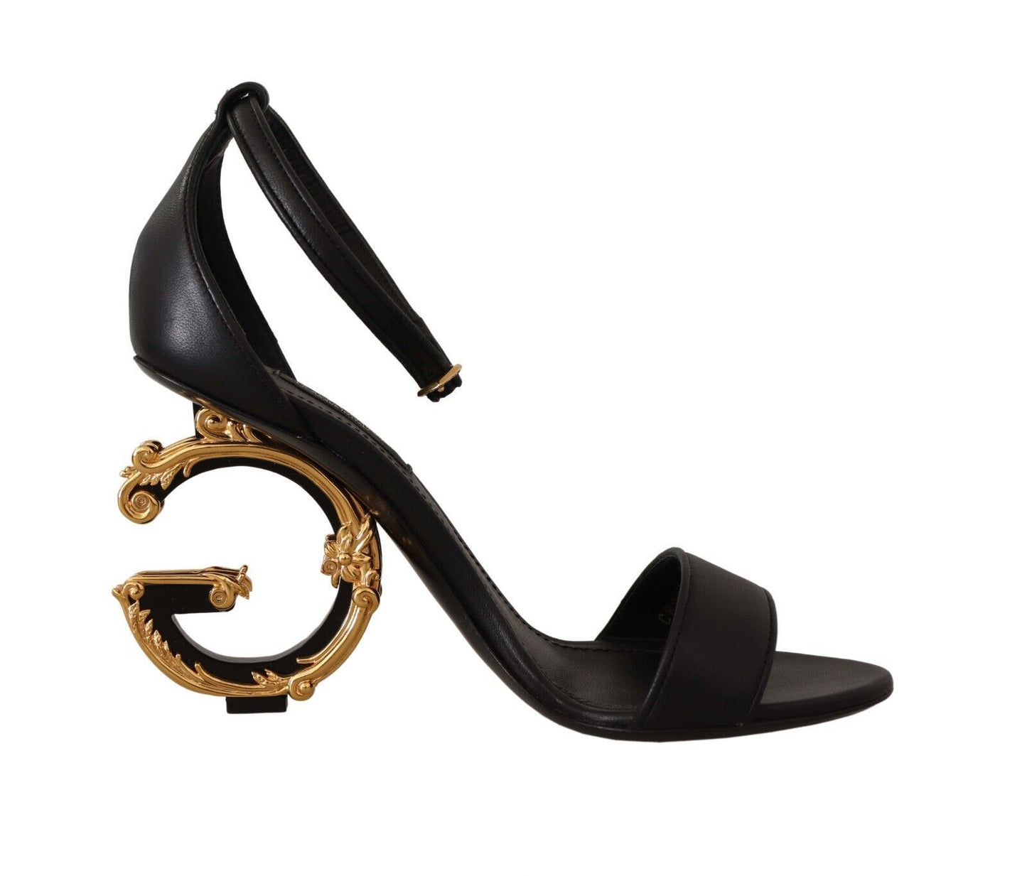 Dolce & Gabbana Elegant Ankle Strap Heels with Iconic DG Logo